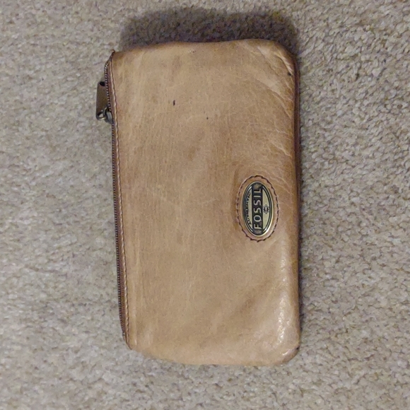 Fossil Tan and multi colored wallet - Picture 3 of 4